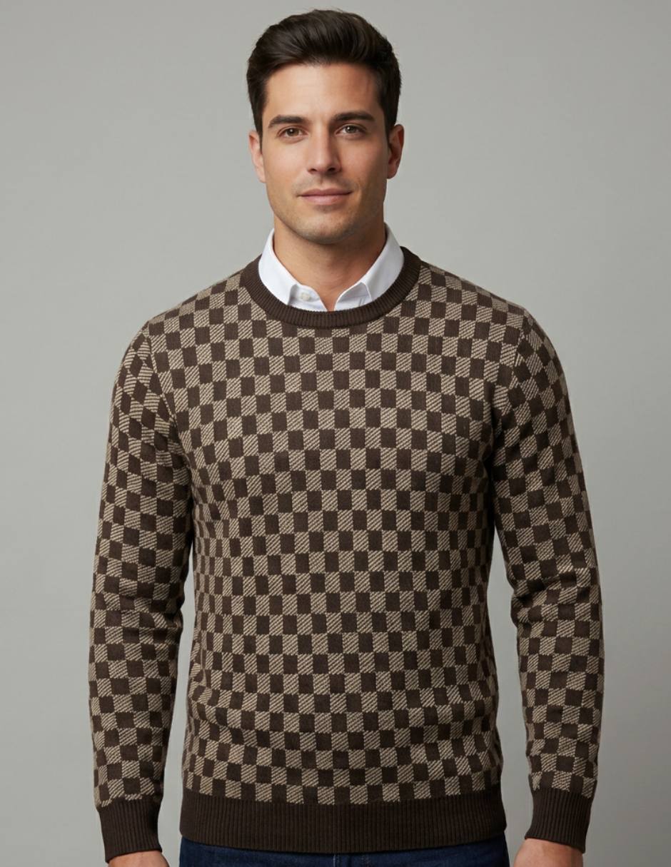 Suéter cuello redondo para hombre Suéter cuello redondo para hombre