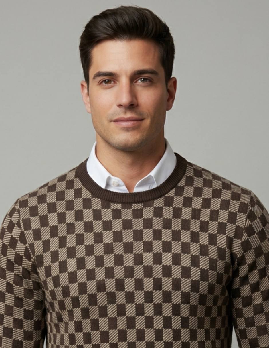 Suéter cuello redondo para hombre 2