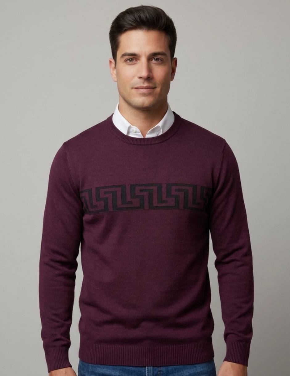 Suéter cuello redondo para hombre Suéter cuello redondo para hombre