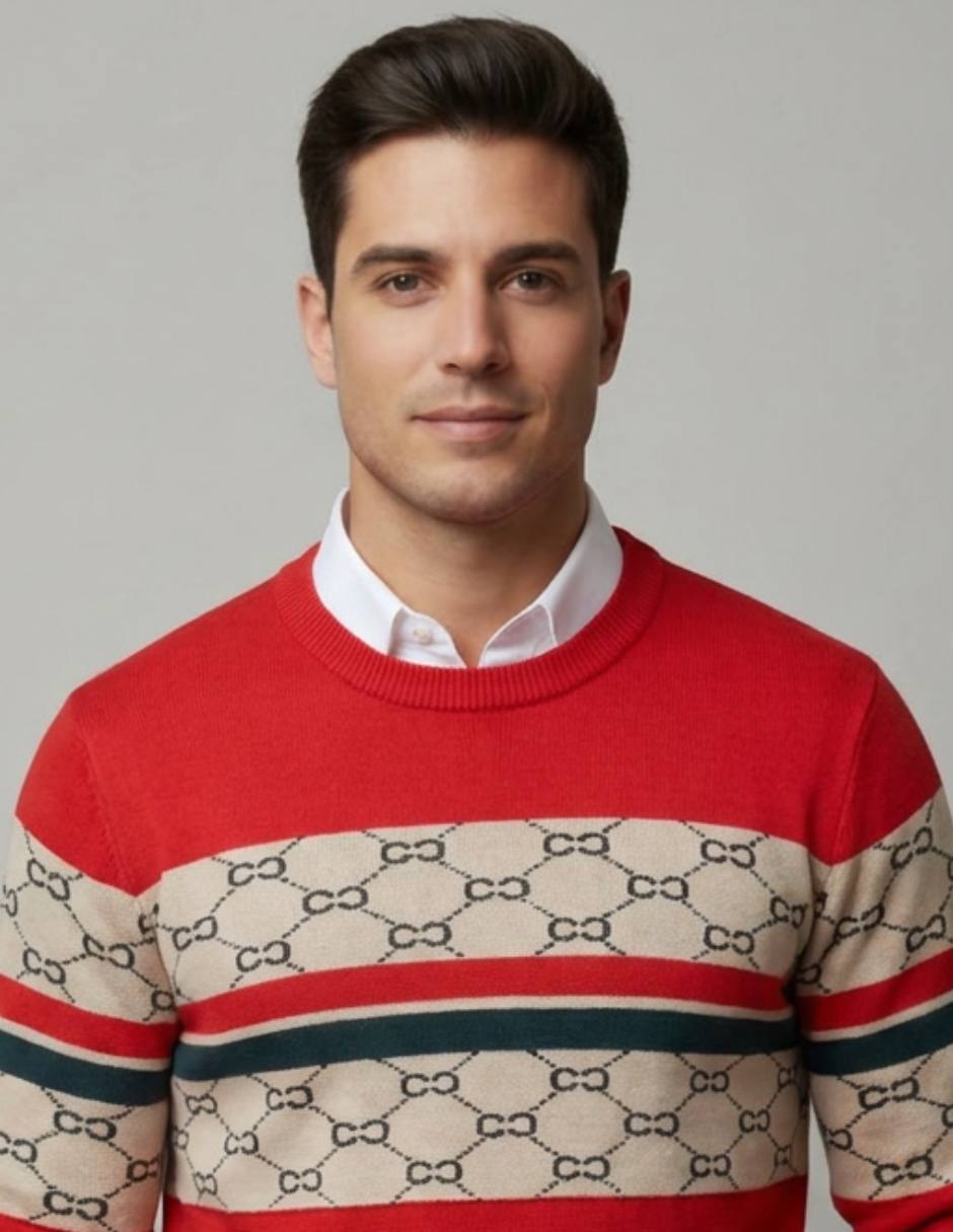 Suéter cuello redondo para hombre 2