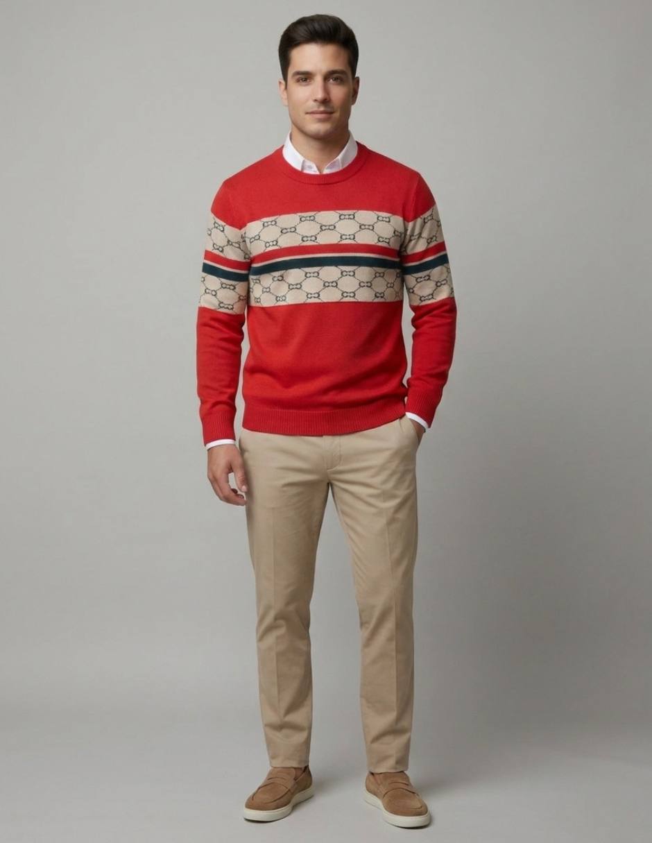 Suéter cuello redondo para hombre 4