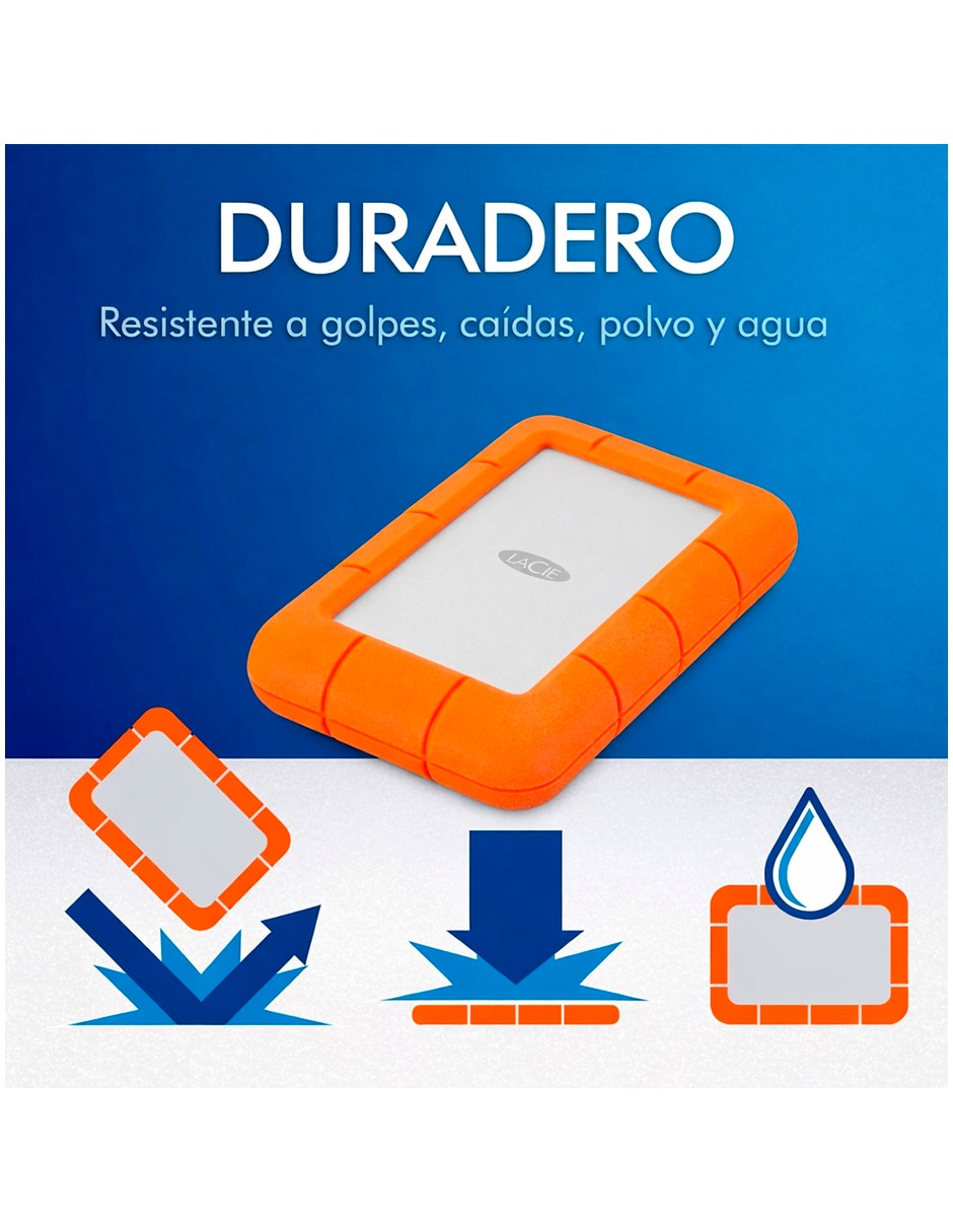 Disco duro externo lacie capacidad 2