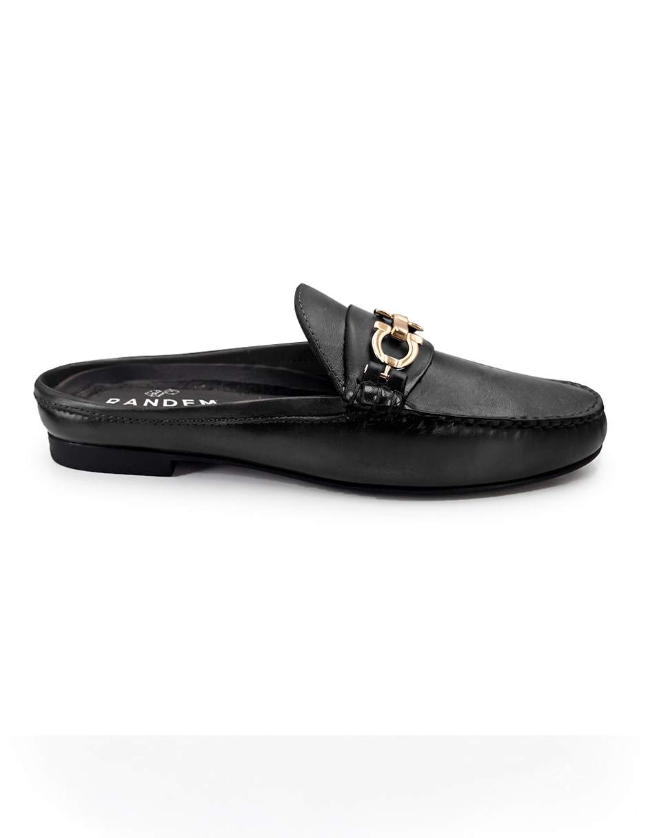 Zueco Amelie Ferro NN de Piel para mujer 2