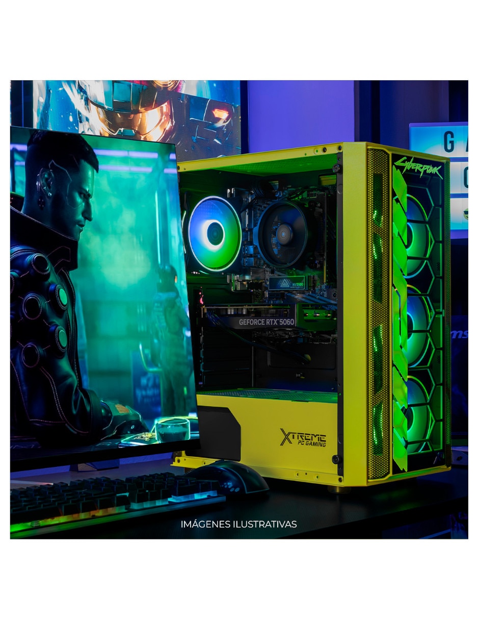 Computadora gamer 27 pulgadas full hd amd ryzen 7 nvidia geforce rtx 5060 16 gb ram 1 tb ssd 10