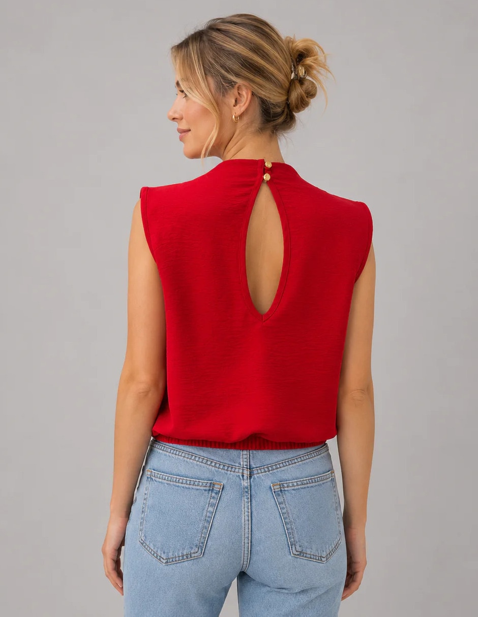 Blusa sin manga para mujer 3