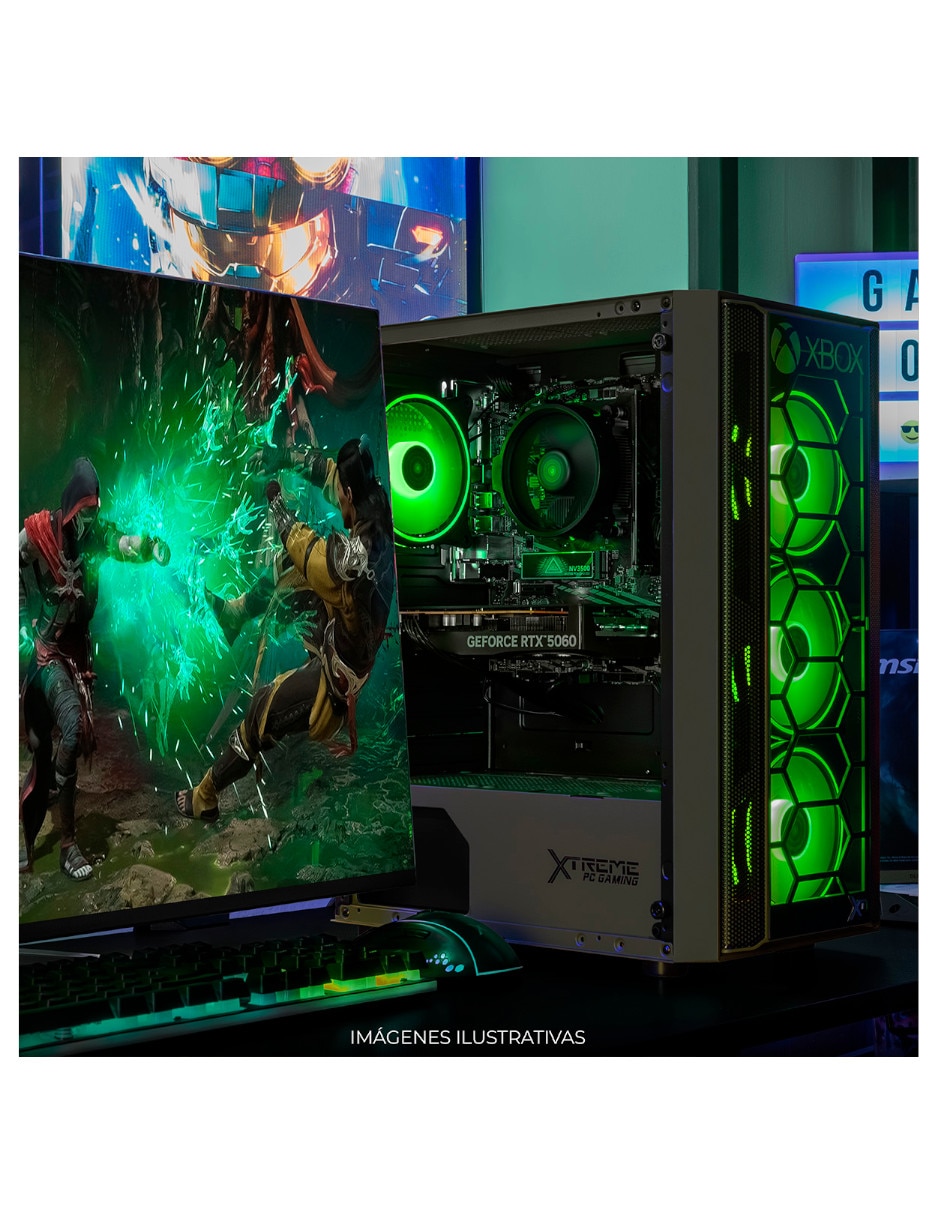 Computadora gamer 27 pulgadas full hd amd ryzen 7 nvidia geforce rtx 5060 16 gb ram 1 tb ssd 9