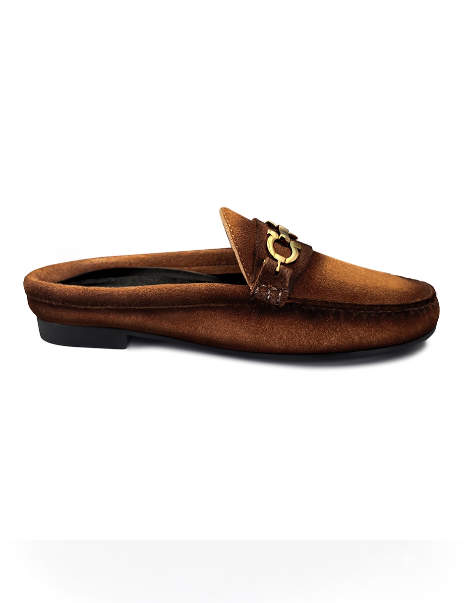 Zueco Amelie Ferro Suede MA de Gamuza para mujer 2