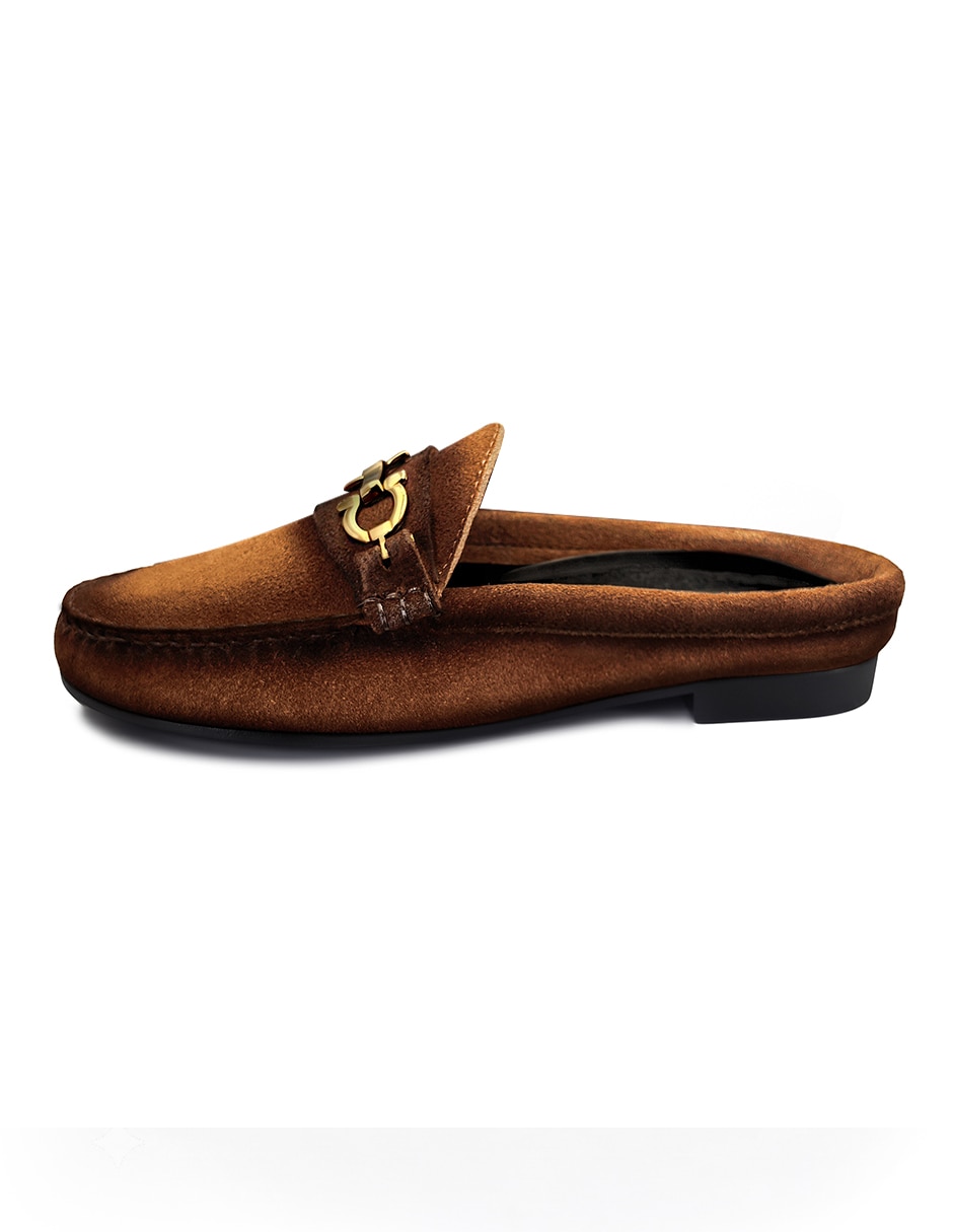 Zueco Amelie Ferro Suede MA de Gamuza para mujer 5