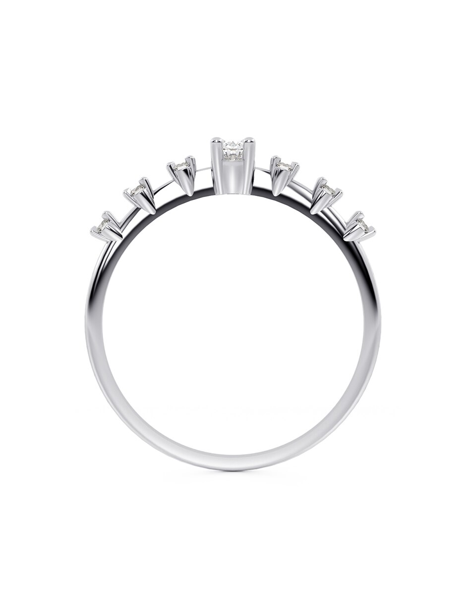 Anillo 10 k de oro zirconia brillante 2