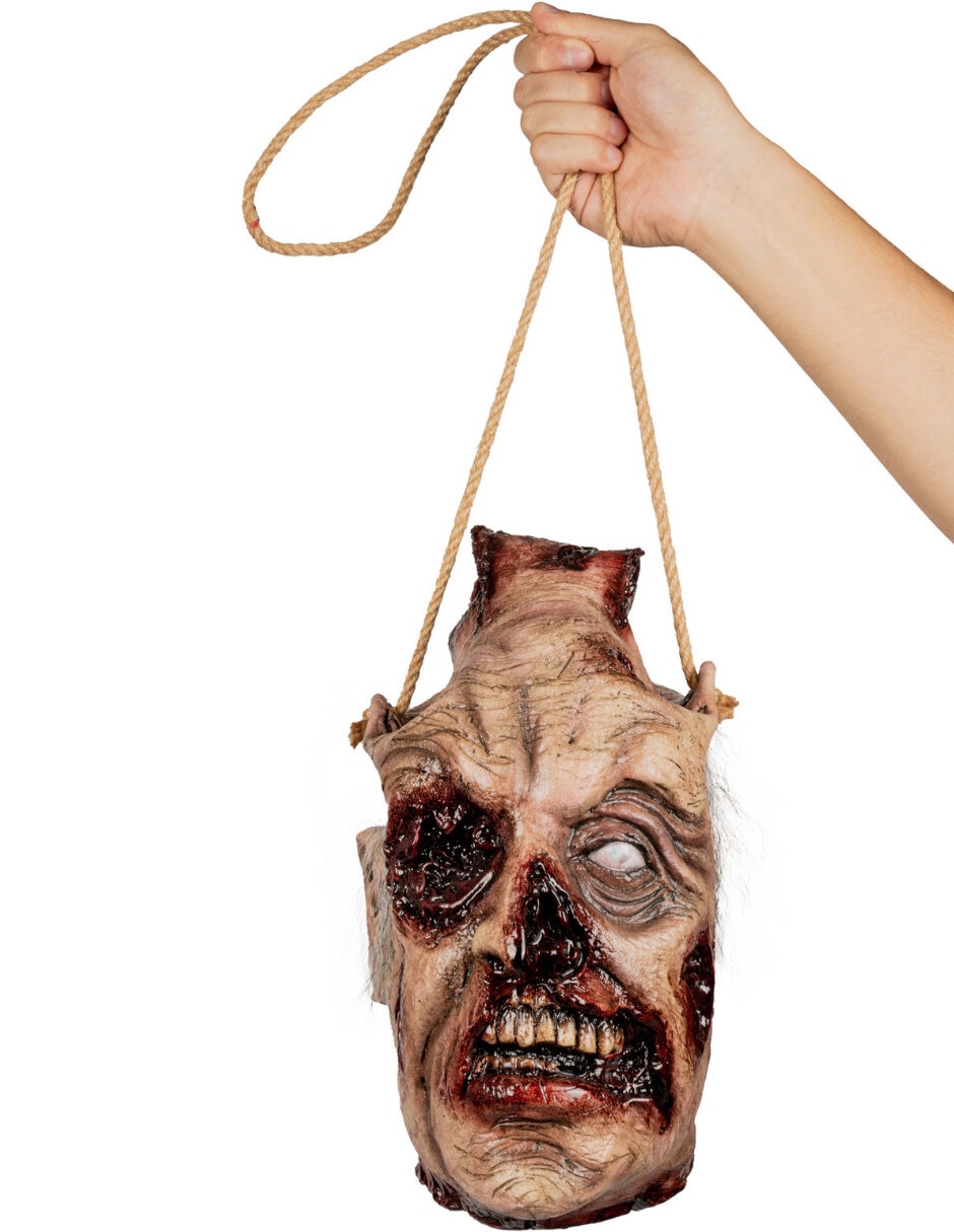 Colgante para disfraz de cabeza de zombie Colgante para disfraz de cabeza de zombie