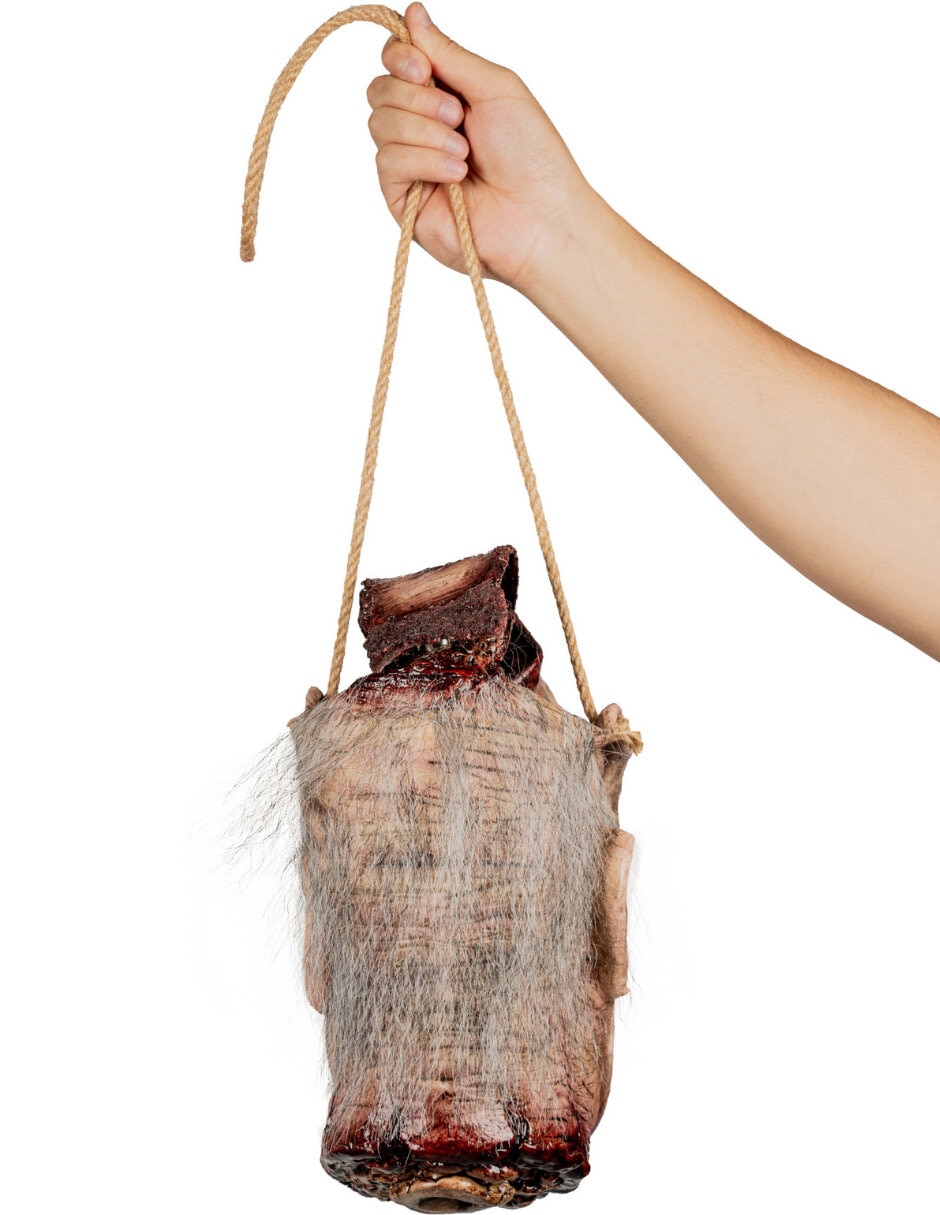 Colgante para disfraz de cabeza de zombie 3