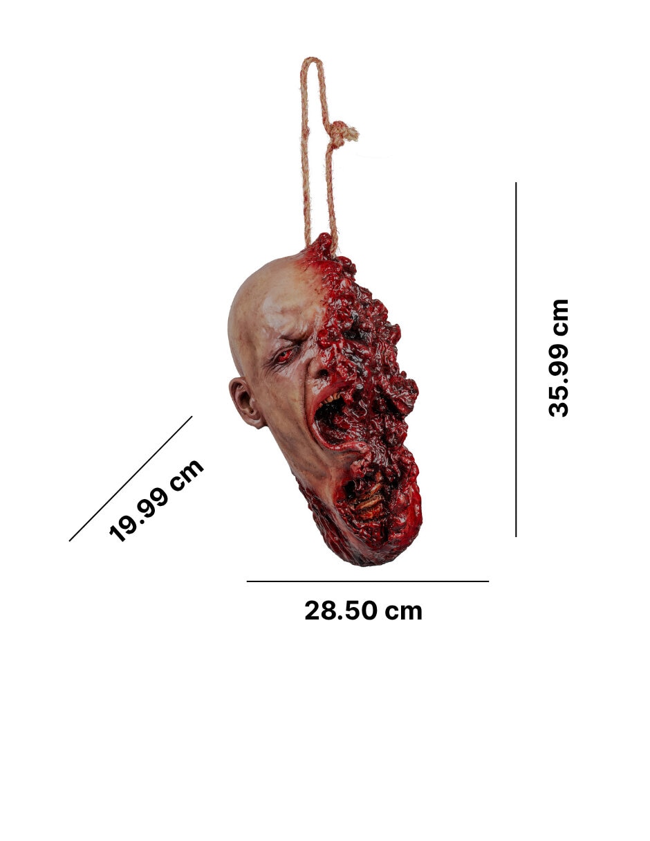 Figura decorativa de cabeza halloween adorno gore 9