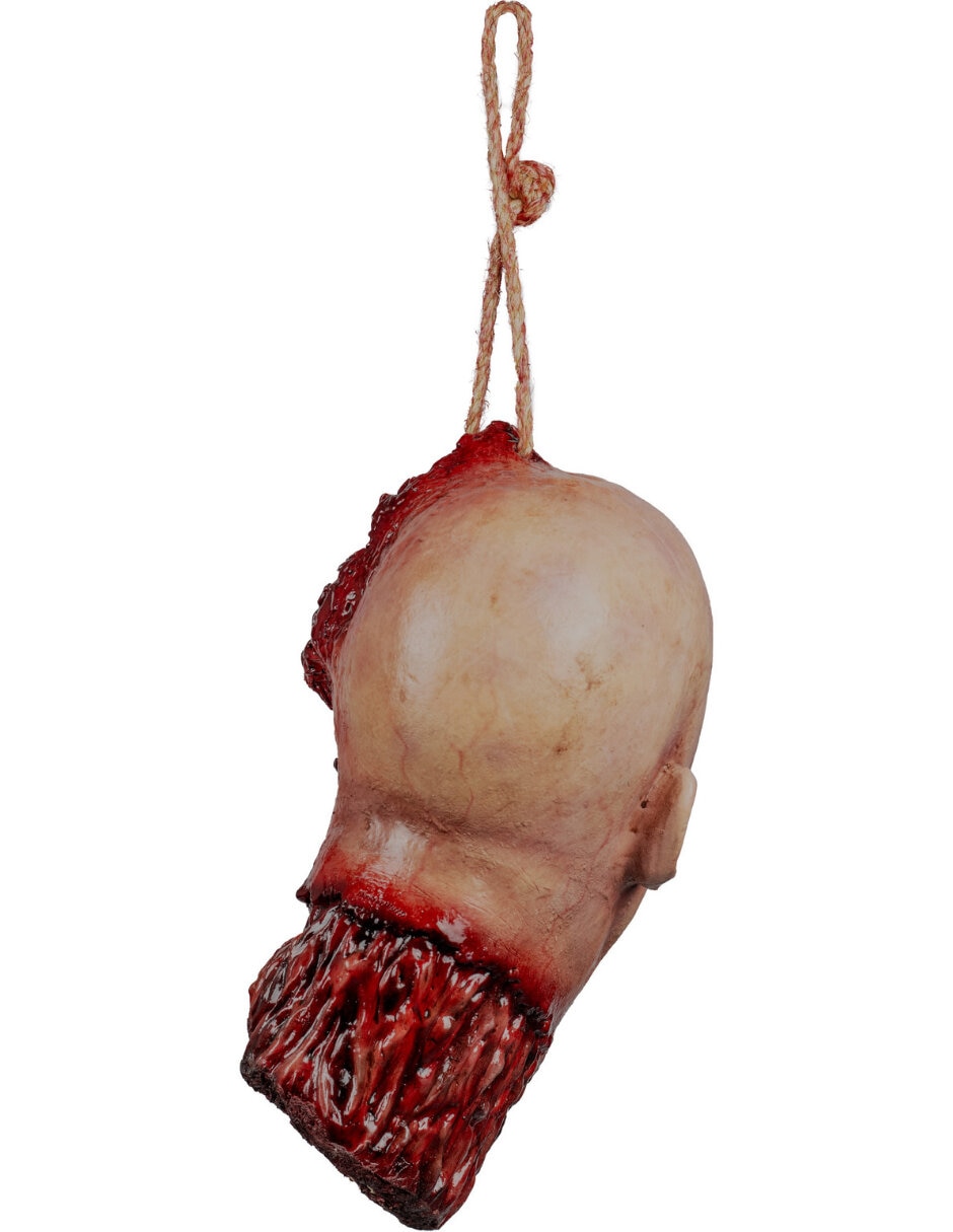 Figura decorativa de cabeza halloween adorno gore 4