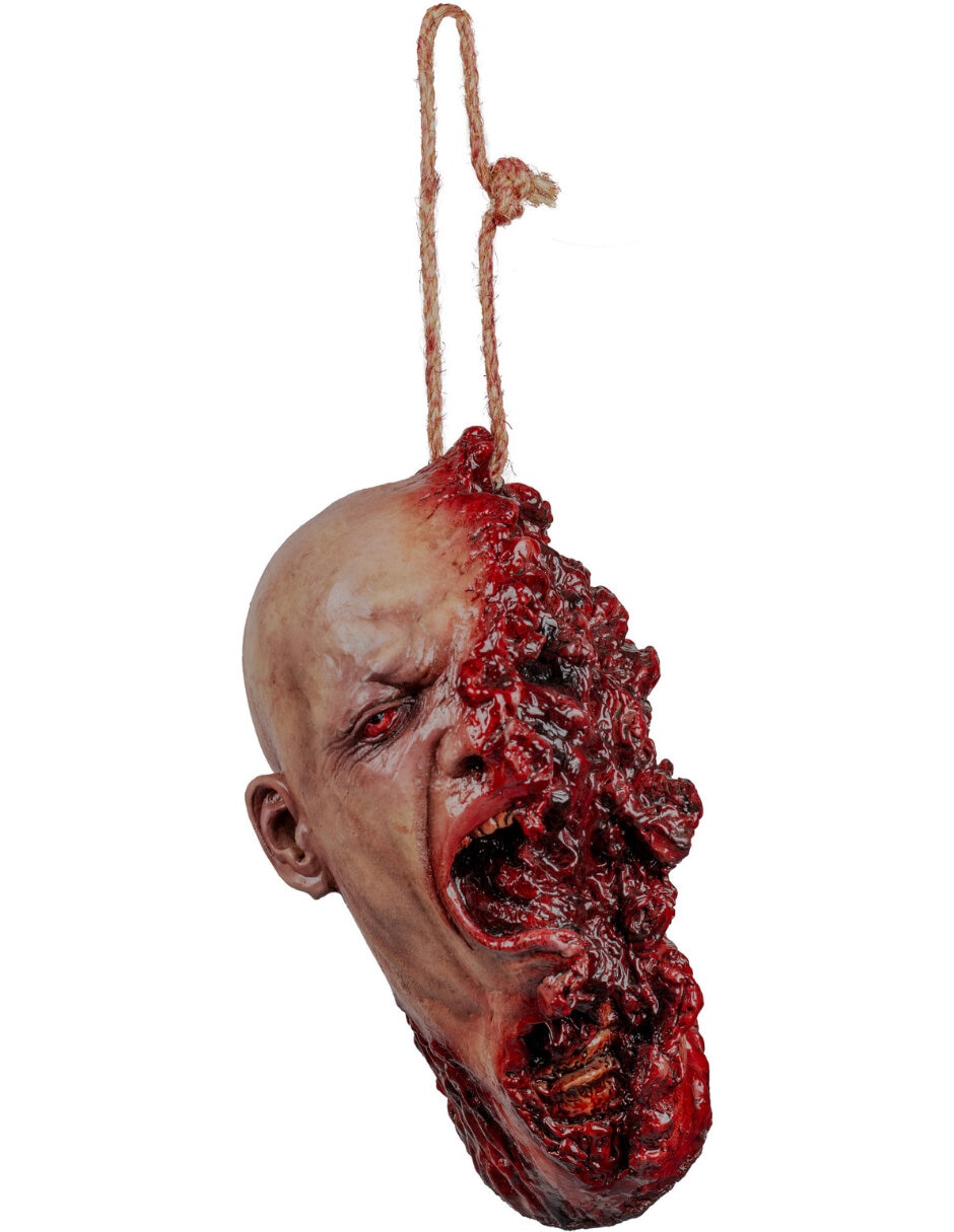 Figura decorativa de cabeza halloween adorno gore 2