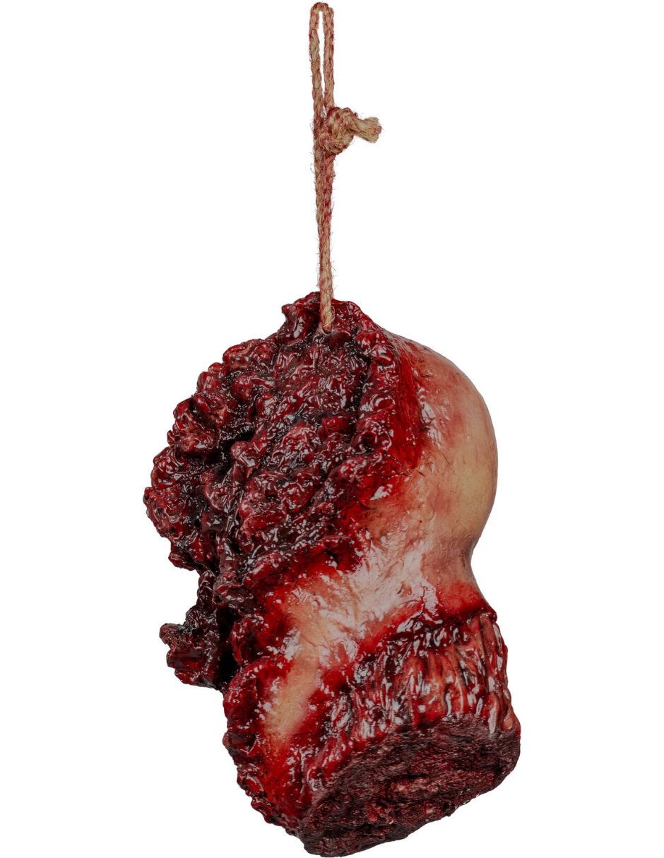 Figura decorativa de cabeza halloween adorno gore 8