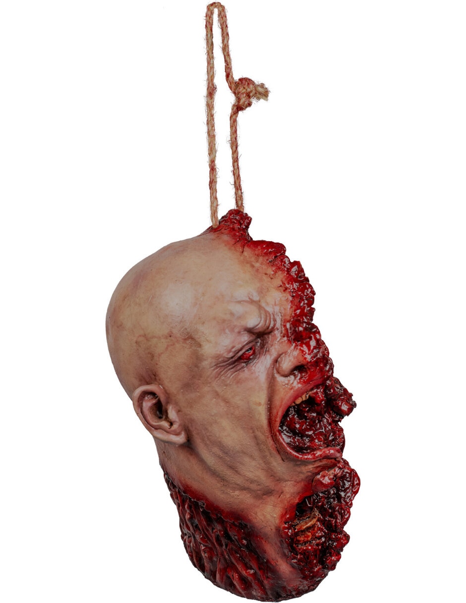Figura decorativa de cabeza halloween adorno gore 3