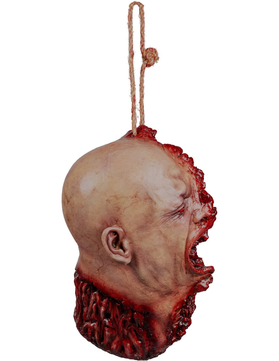 Figura decorativa de cabeza halloween adorno gore 6