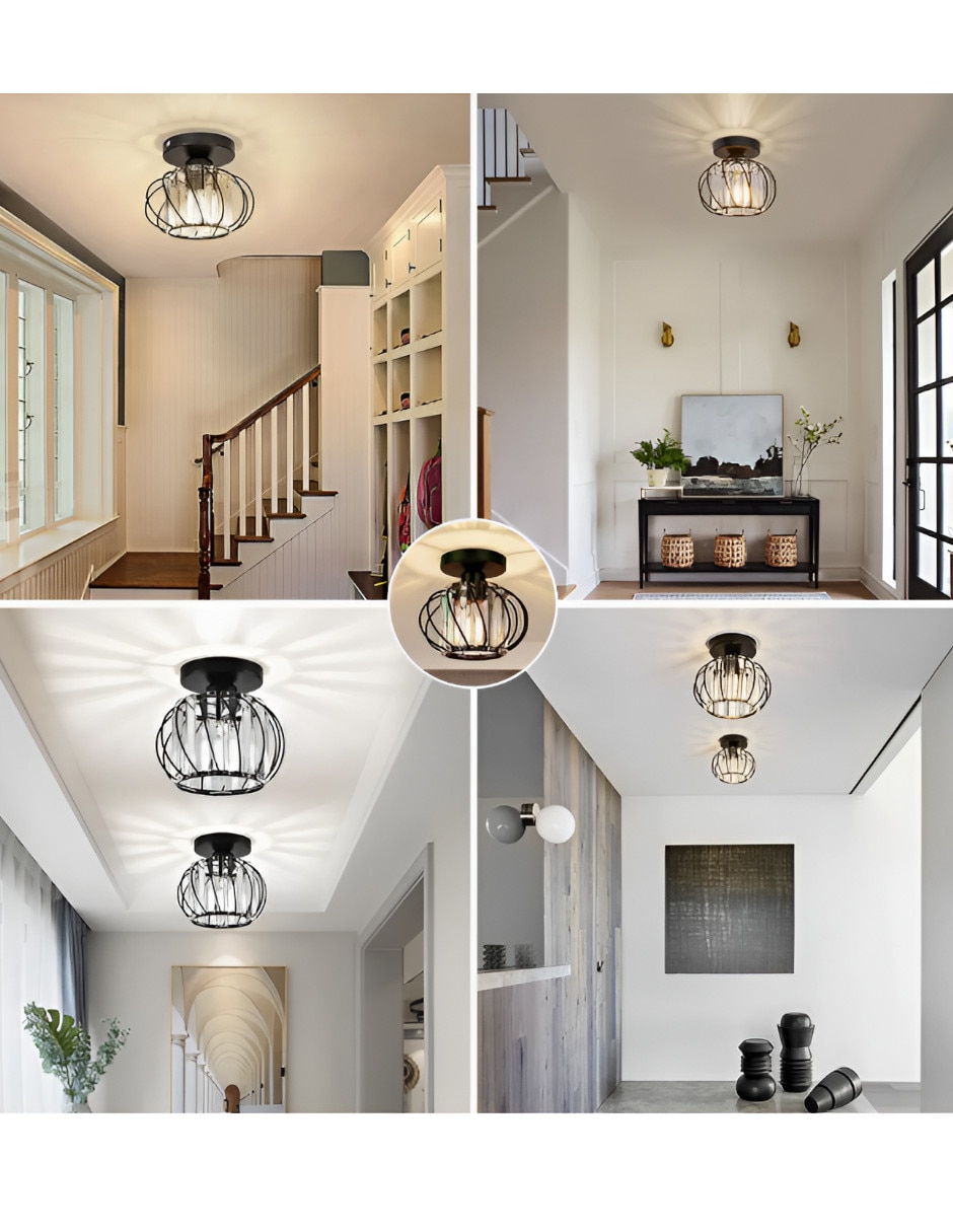 Lampara colgante incandescente y led 2