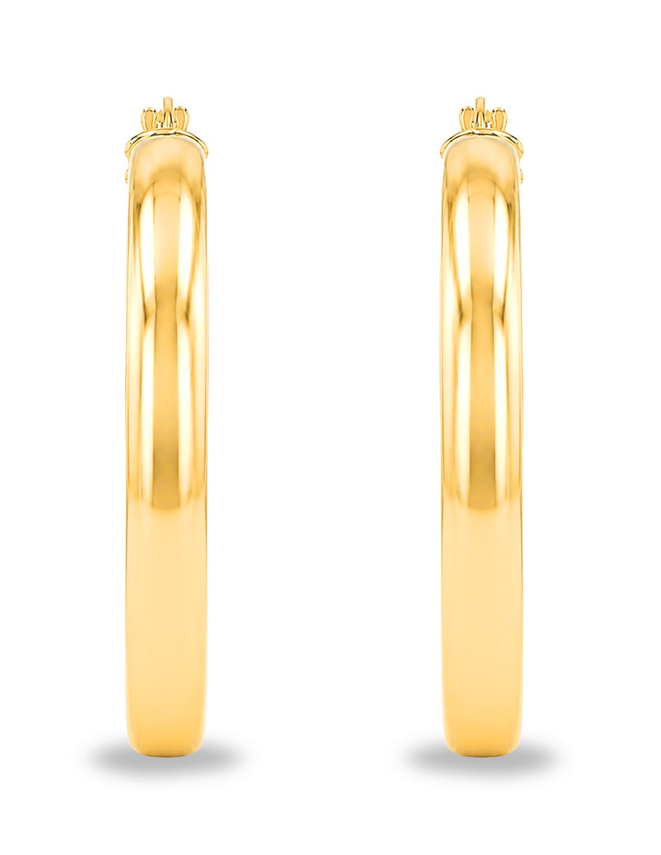 Arracadas joyerias bizzarro de oro amarillo 10 k con acabado brillante