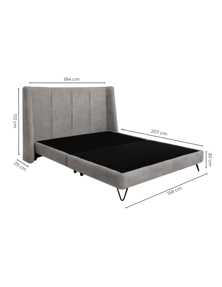 Cama de madera y tela 9
