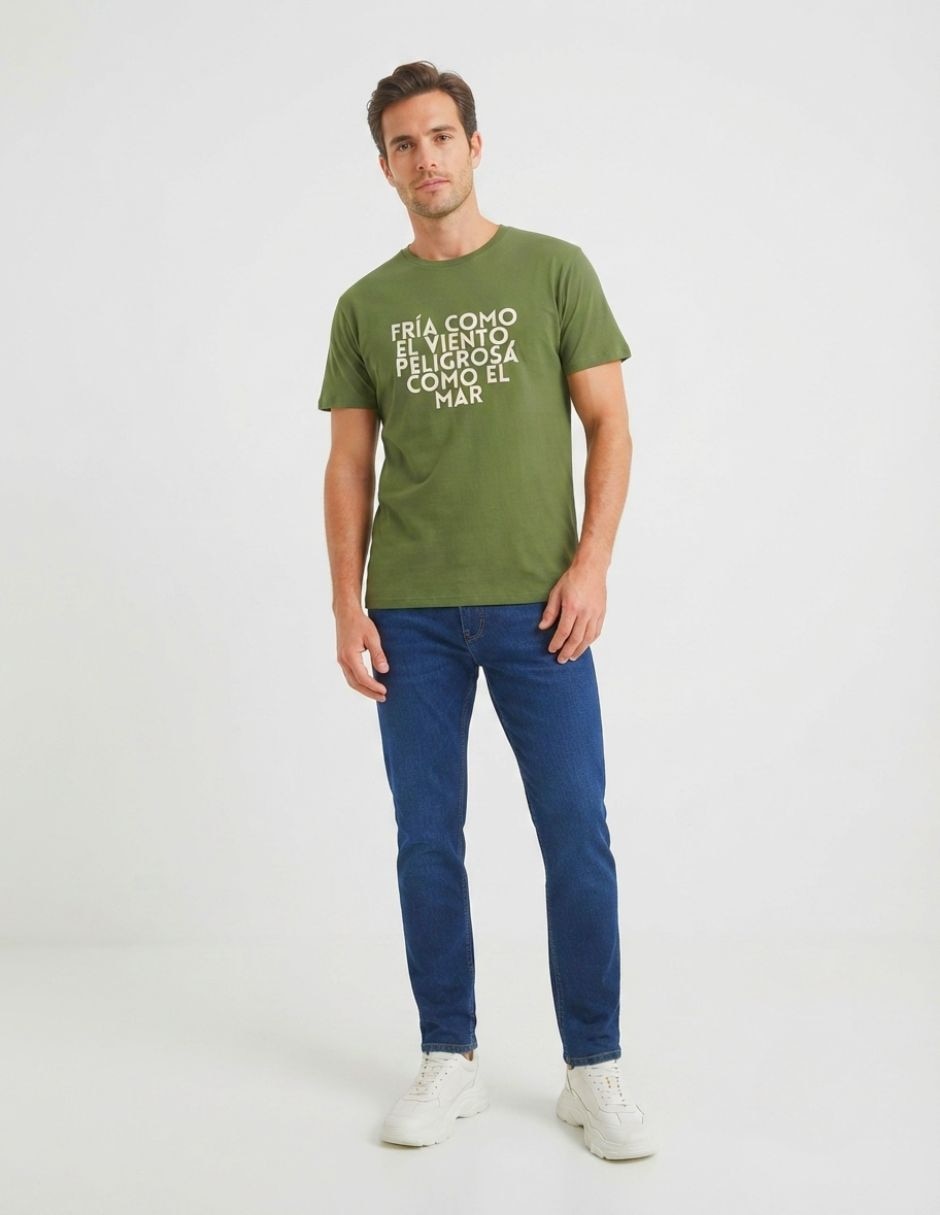 Playera chico malo cuello redondo para hombre