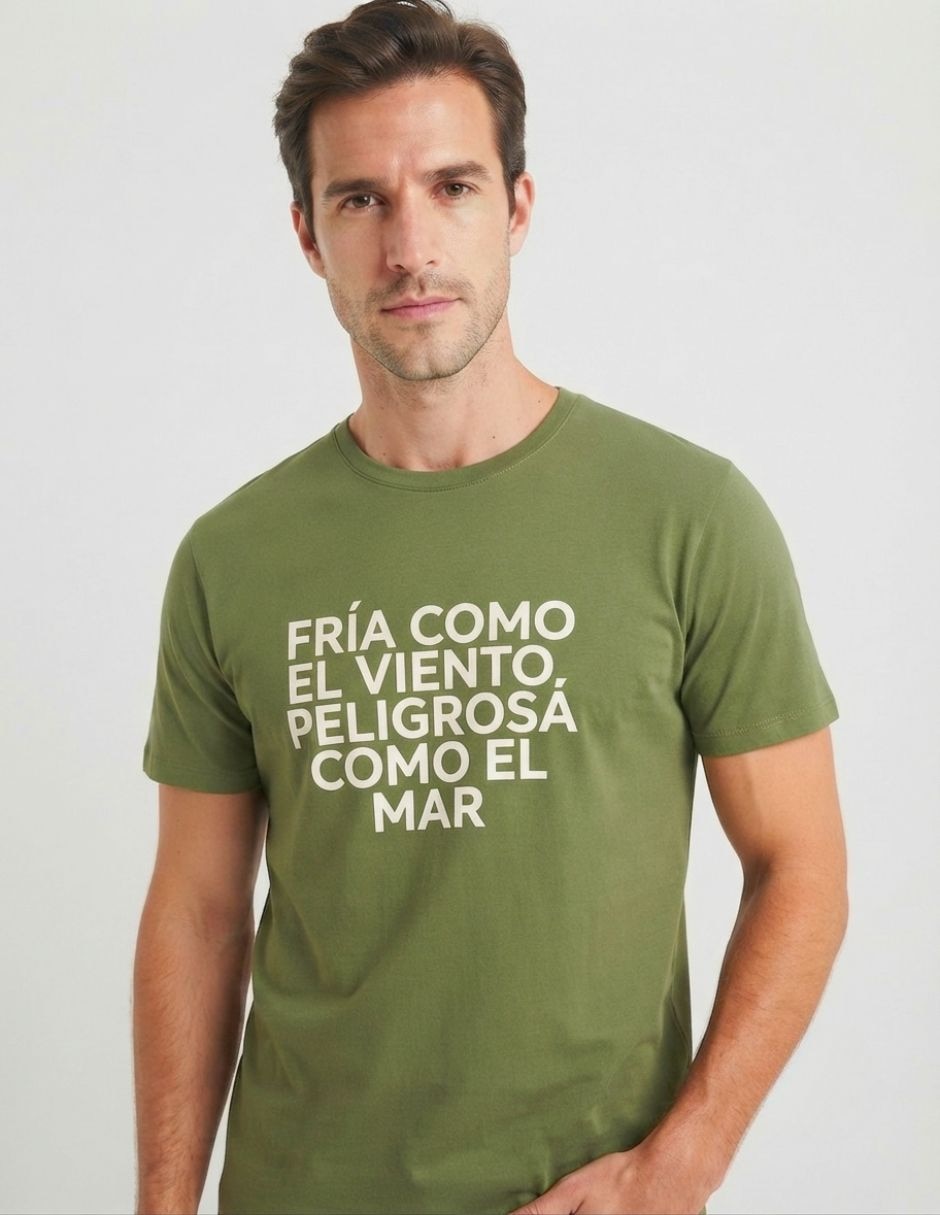 Playera chico malo cuello redondo para hombre