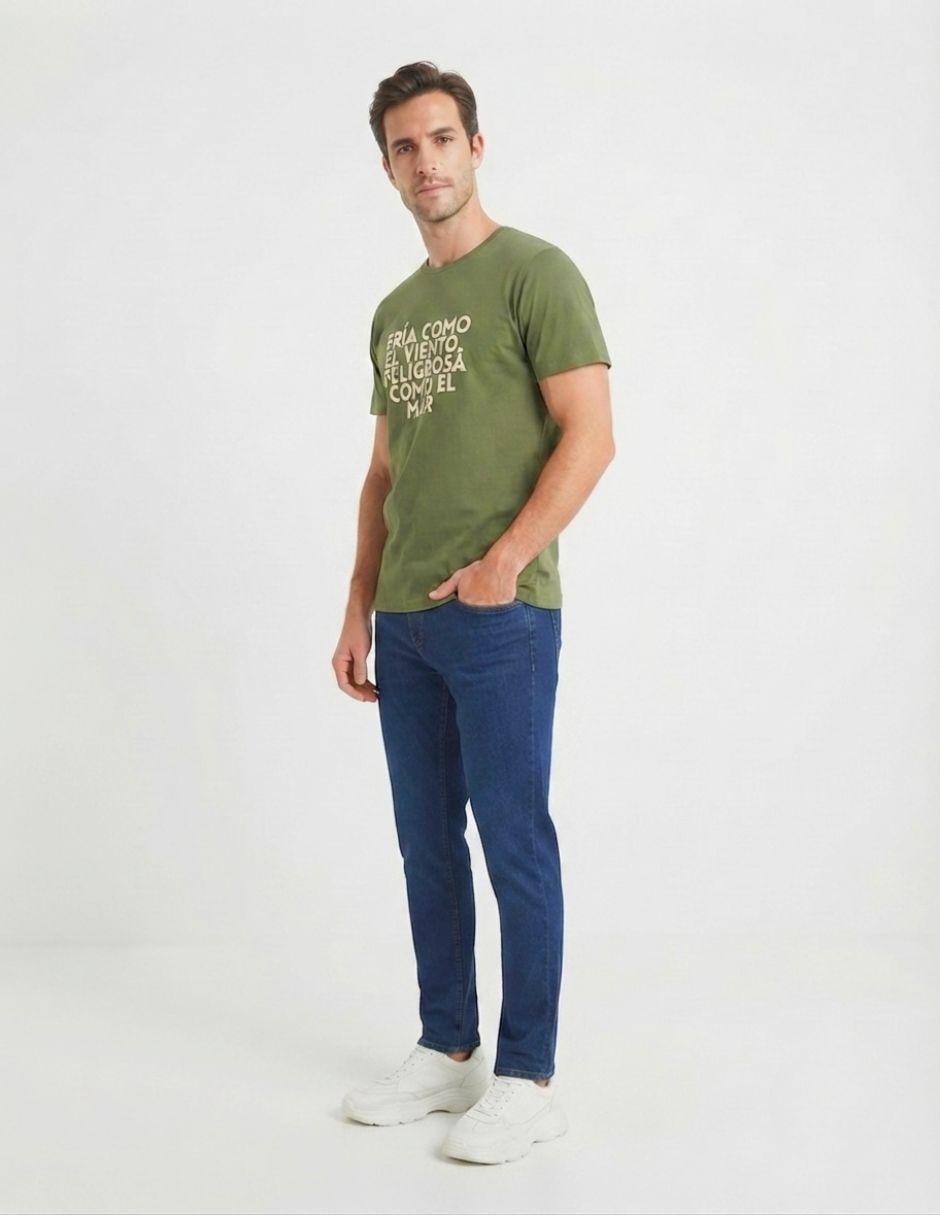 Playera chico malo cuello redondo para hombre