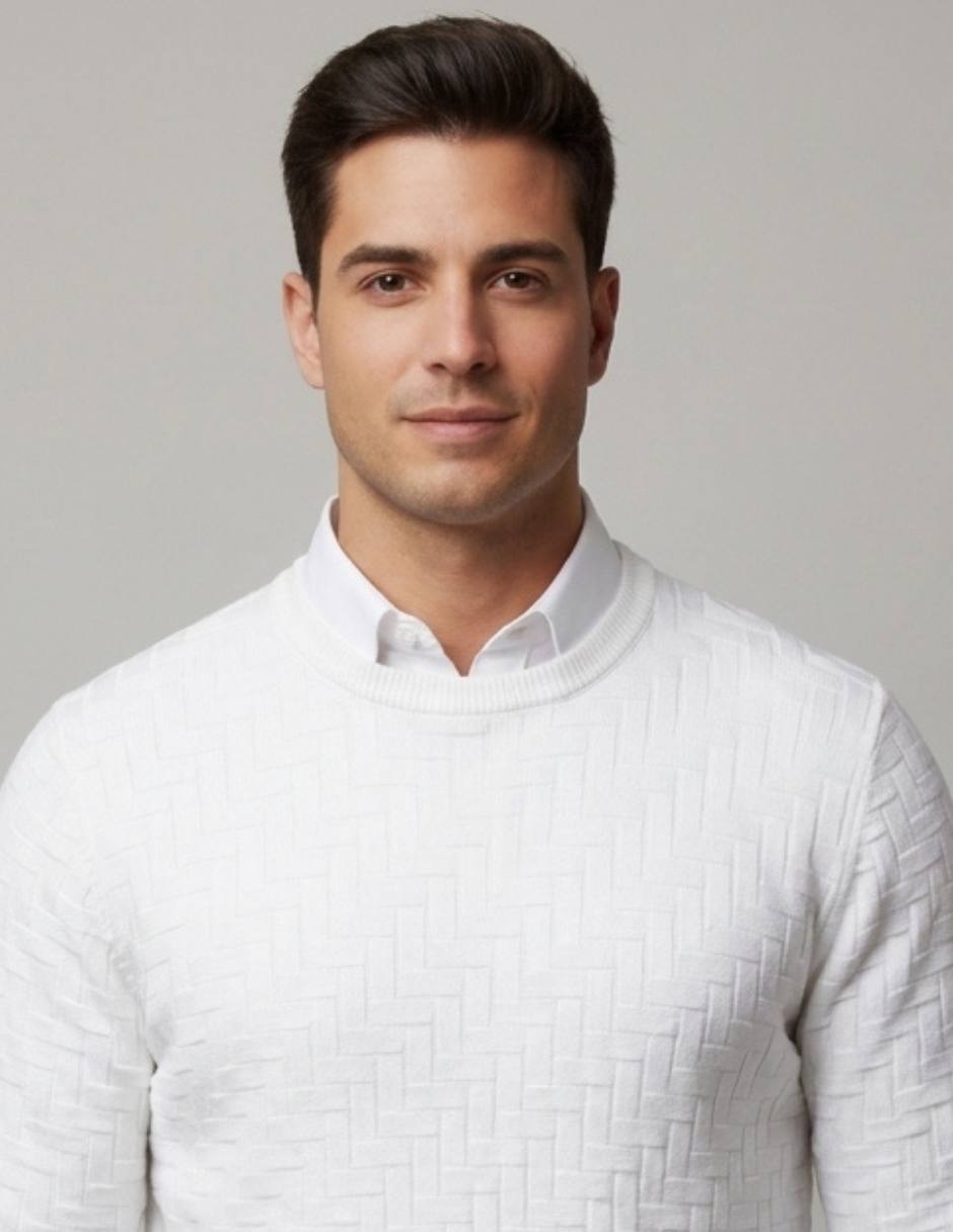 Suéter cuello redondo para hombre 3