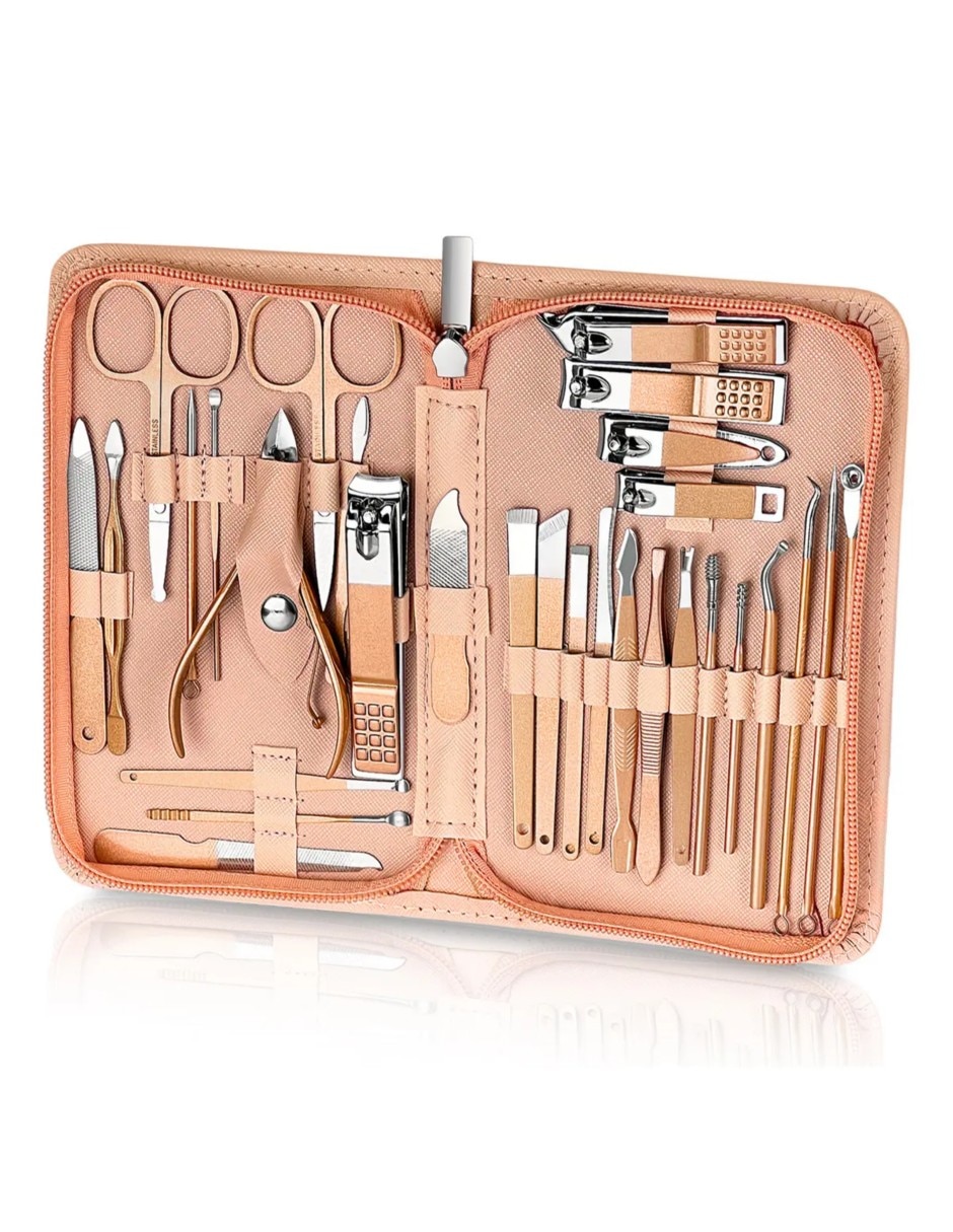 Set manicure y pedicure manual con 16 piezas Set manicure y pedicure manual con 16 piezas