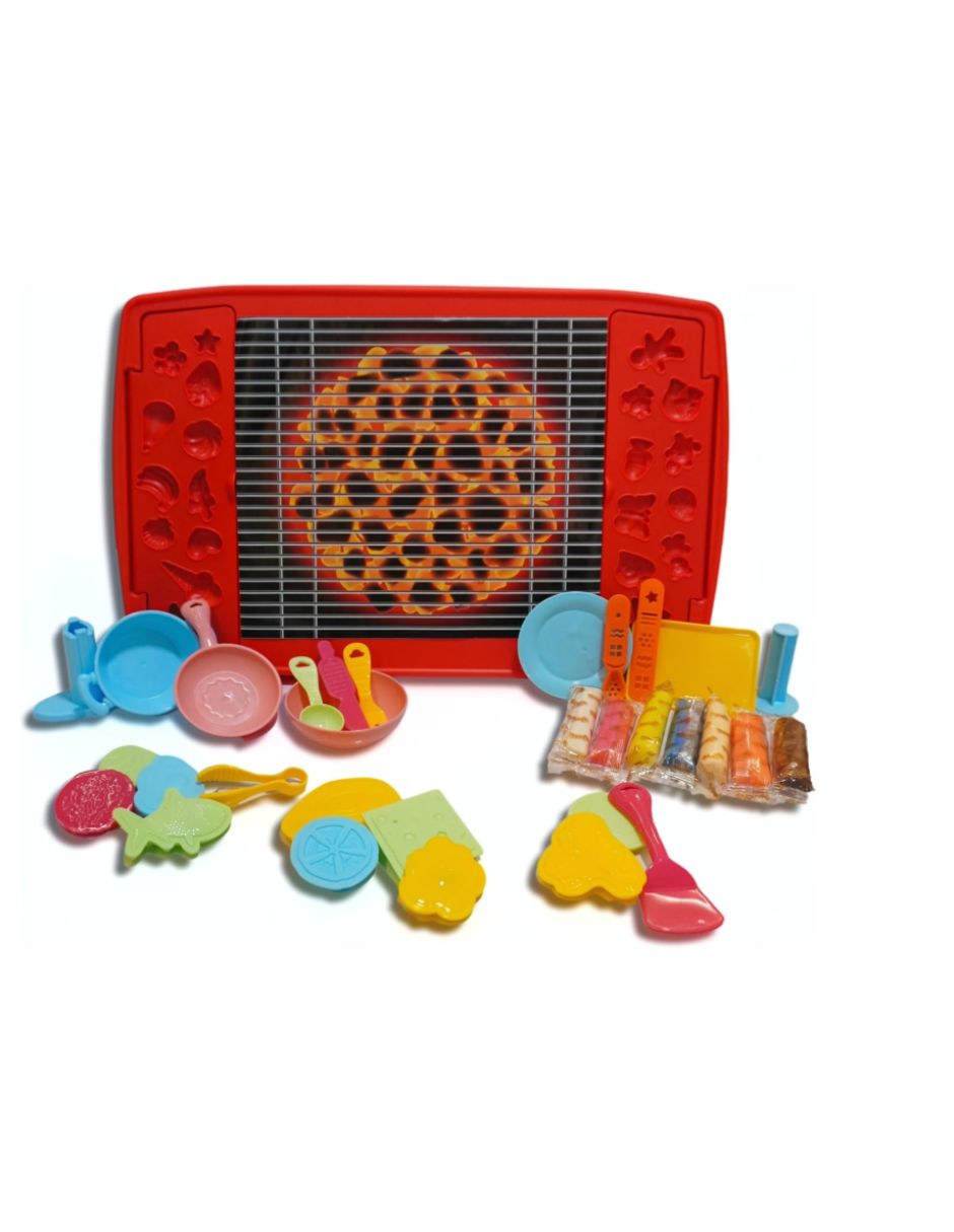 Calmito magic dough parrilla bbq para niños Calmito magic dough parrilla bbq para niños