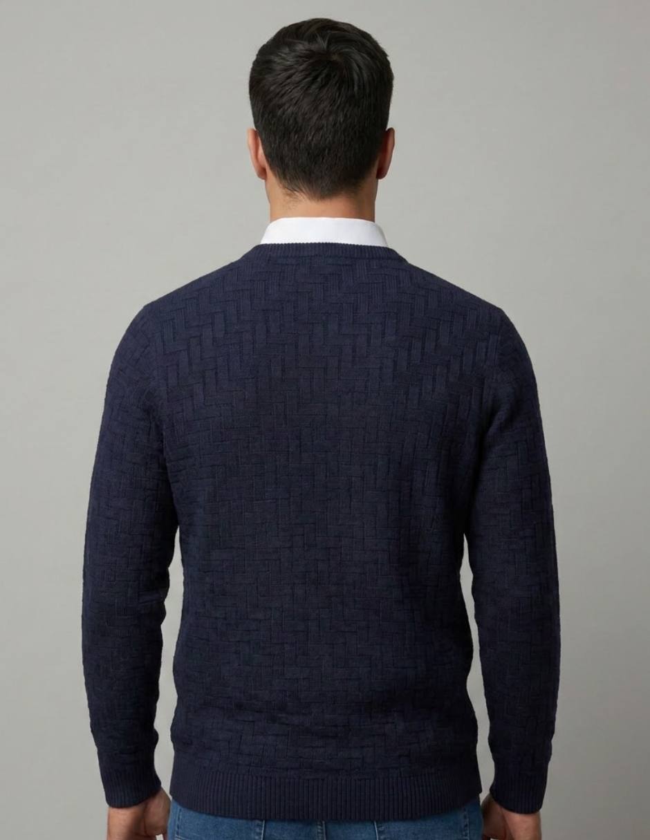 Suéter cuello redondo para hombre 2