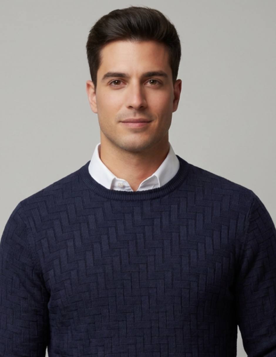 Suéter cuello redondo para hombre 3