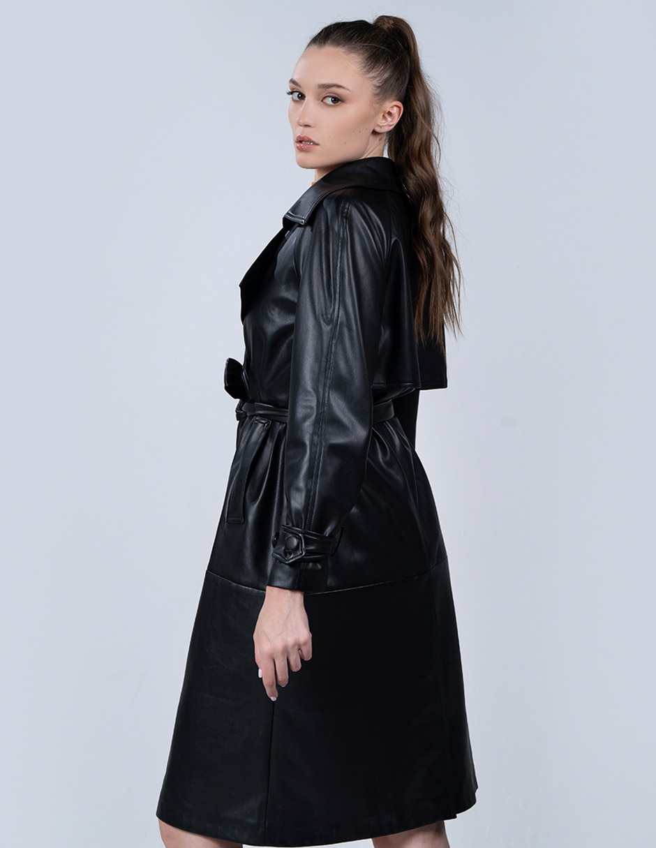 Chamarra cazadora chamarra vinylde vinipiel para mujer 4