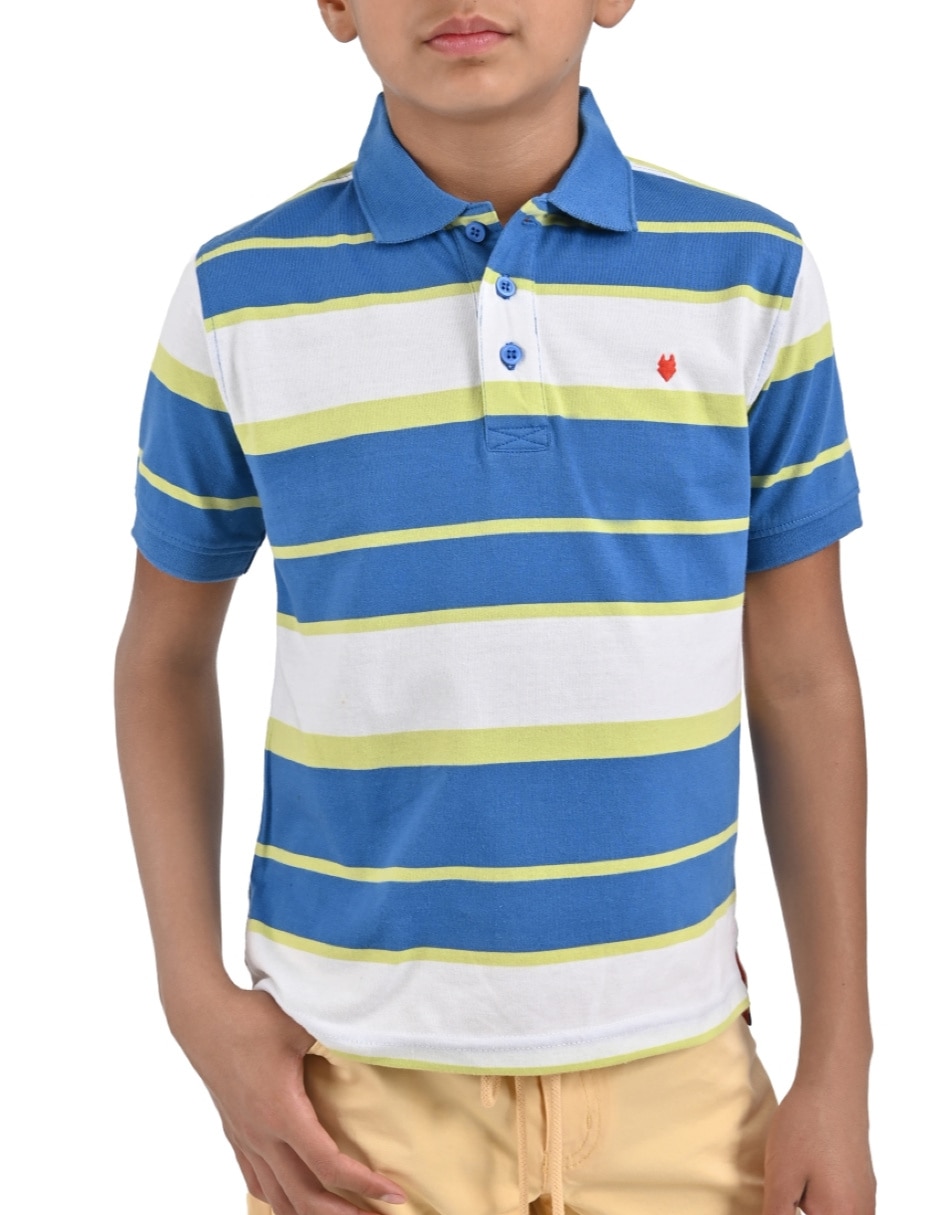 Playera tipo polo para niño Playera tipo polo para niño