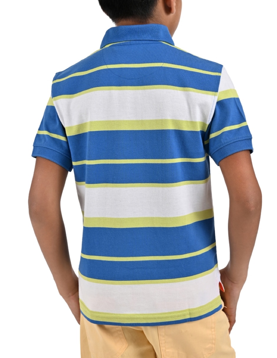 Playera tipo polo yale para niño