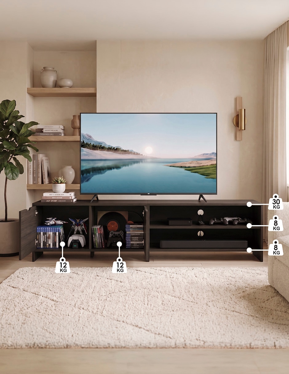 Mueble de tv hestia cafe de mdp 4
