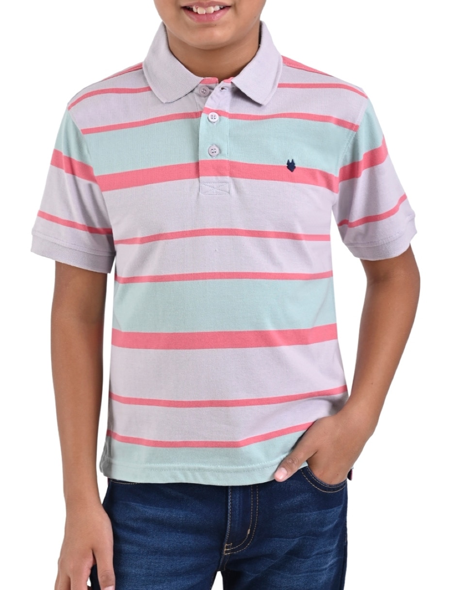 Playera tipo polo para niño Playera tipo polo para niño