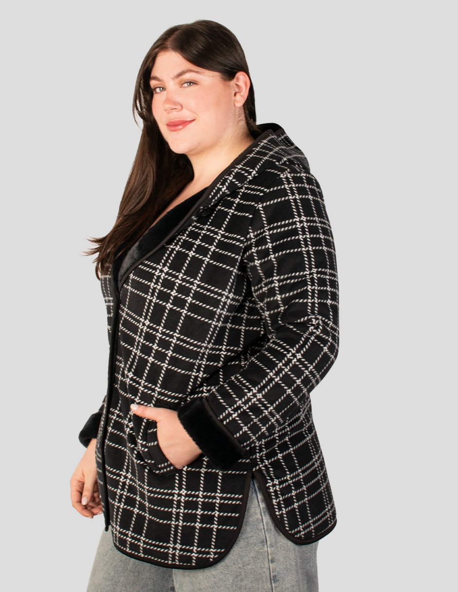 Chamarra casual chamarra largade fleece para mujer 6