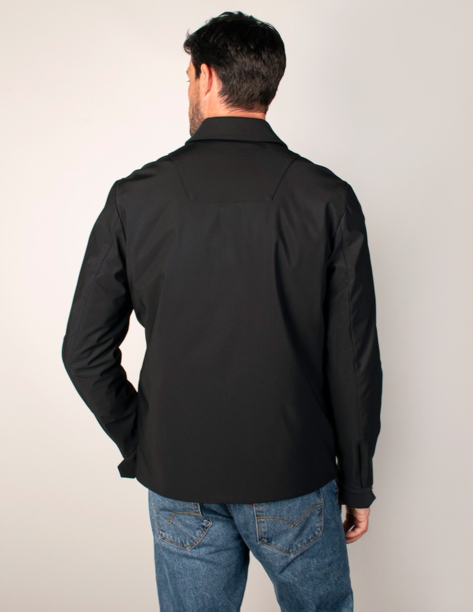 Chamarra casual chamarra cuello camisero cuello a contraste para hombre 3