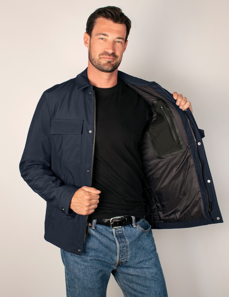 Chamarra casual impermeable para hombre 2