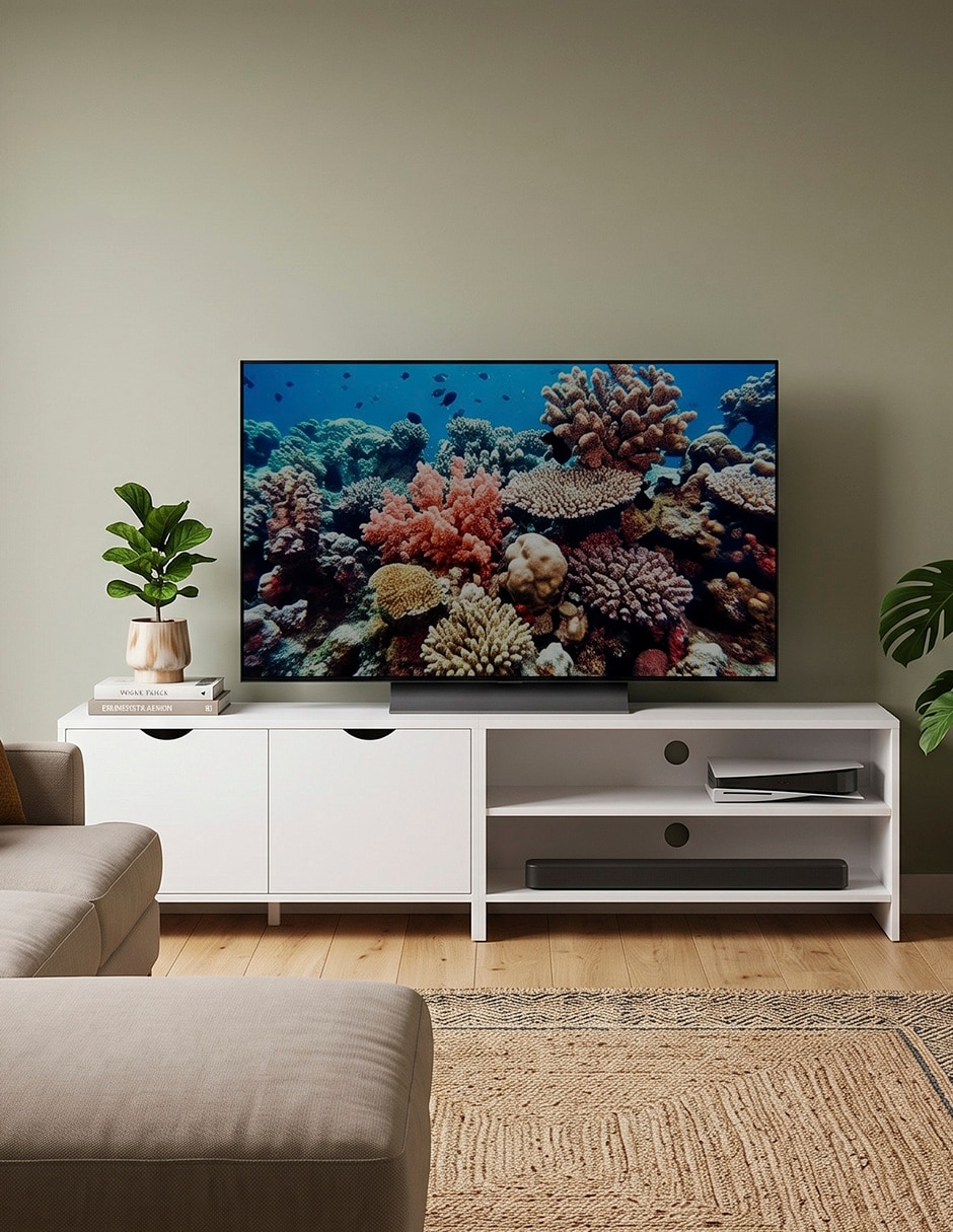 Mueble de TV Hestia blanco de MDP 6