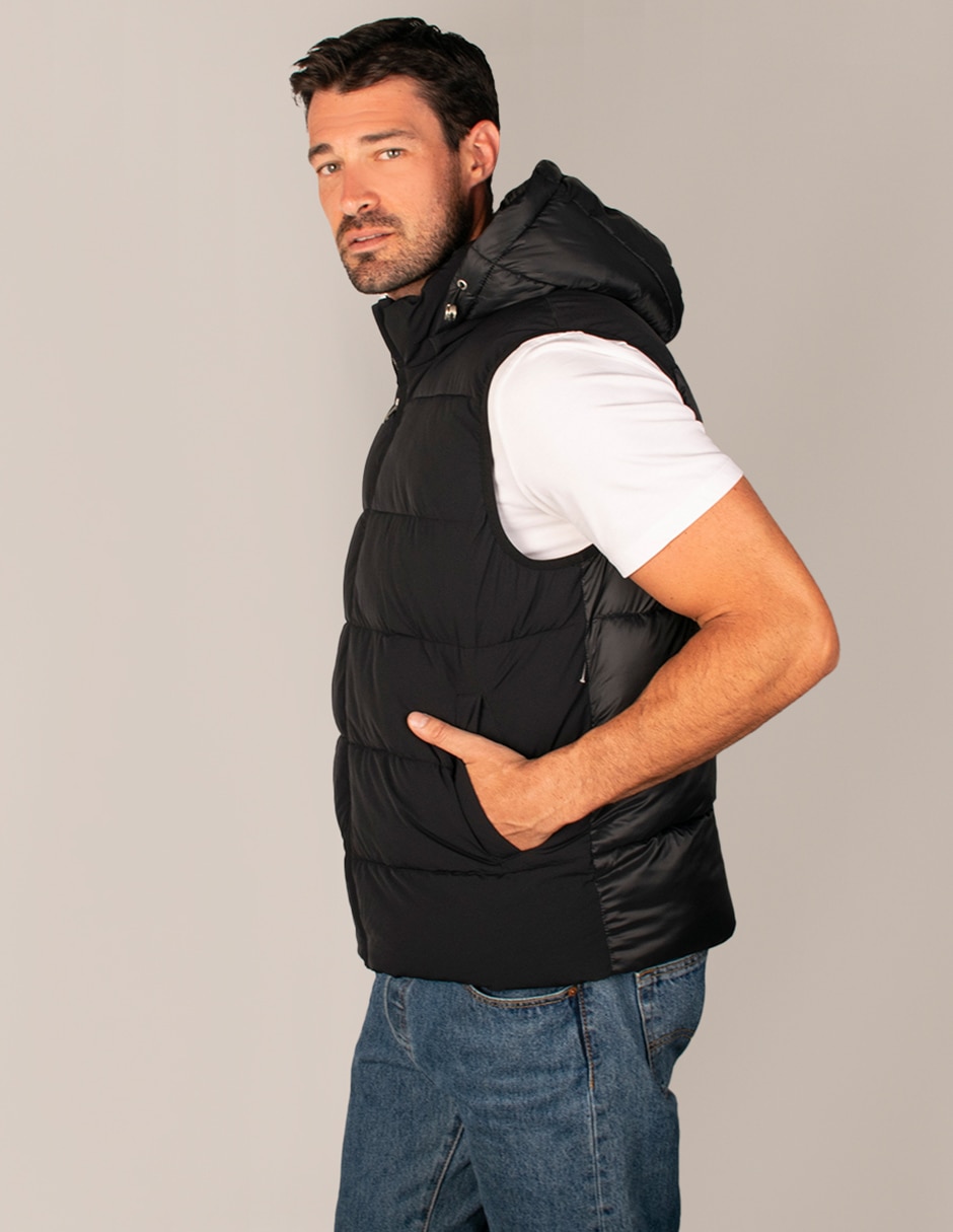 Chaleco capucha desmontable para hombre 3