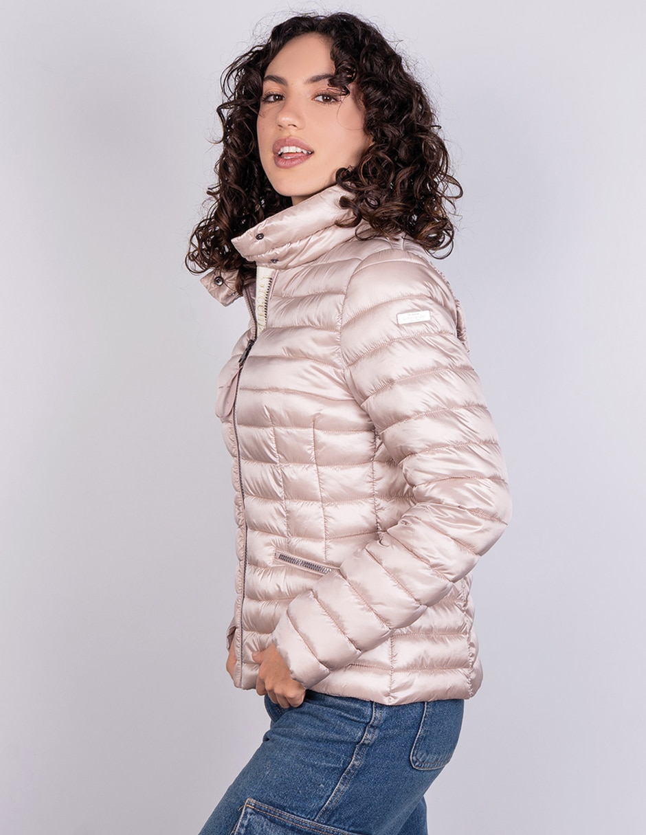 Chamarra casual chamarra corta para mujer 5