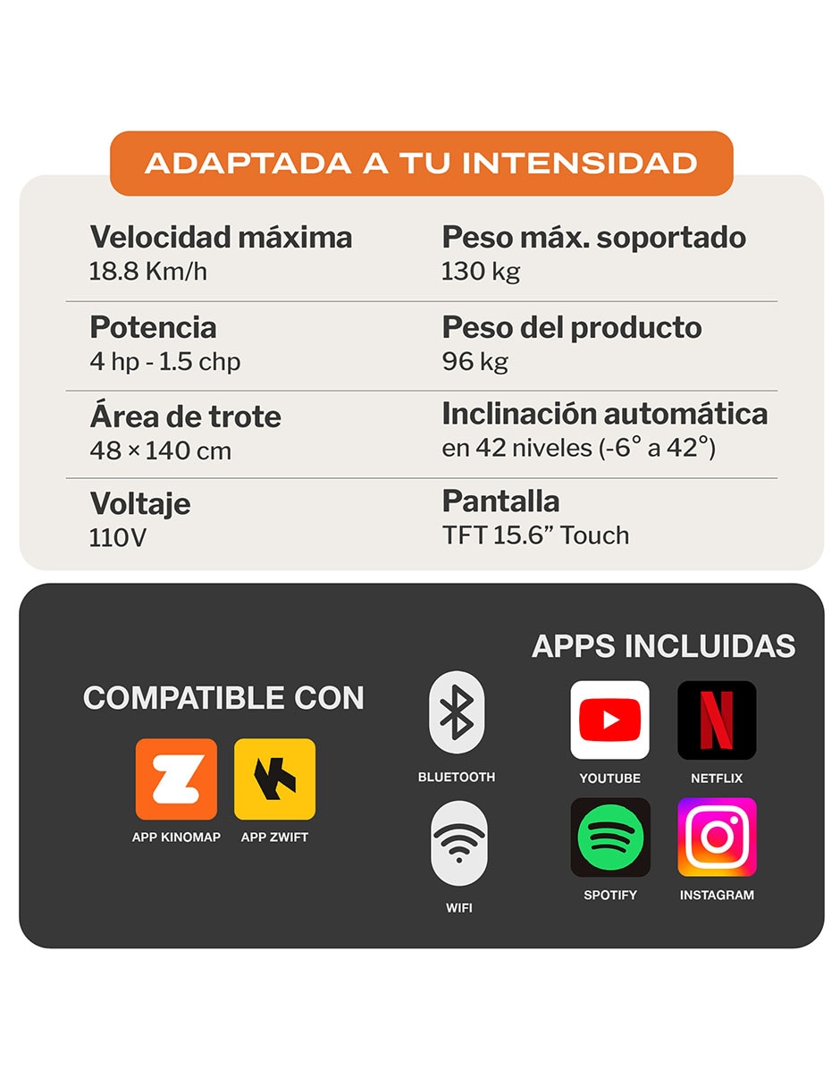 Caminadora profesional RN1020 plegable 4
