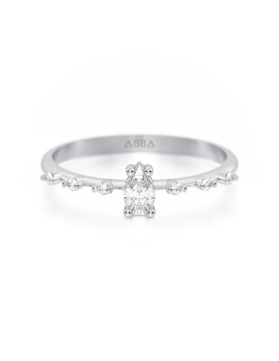 Anillo 14 k de oro zirconia brillante Anillo 14 k de oro zirconia brillante