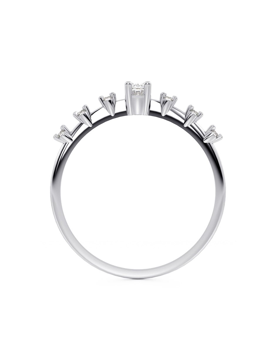 Anillo 14 k de oro zirconia brillante 3