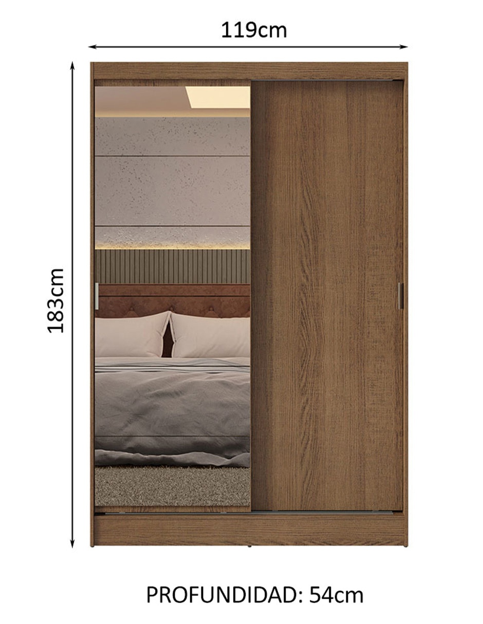 Ropero armable de MDF 11445Z1E de MDP 14