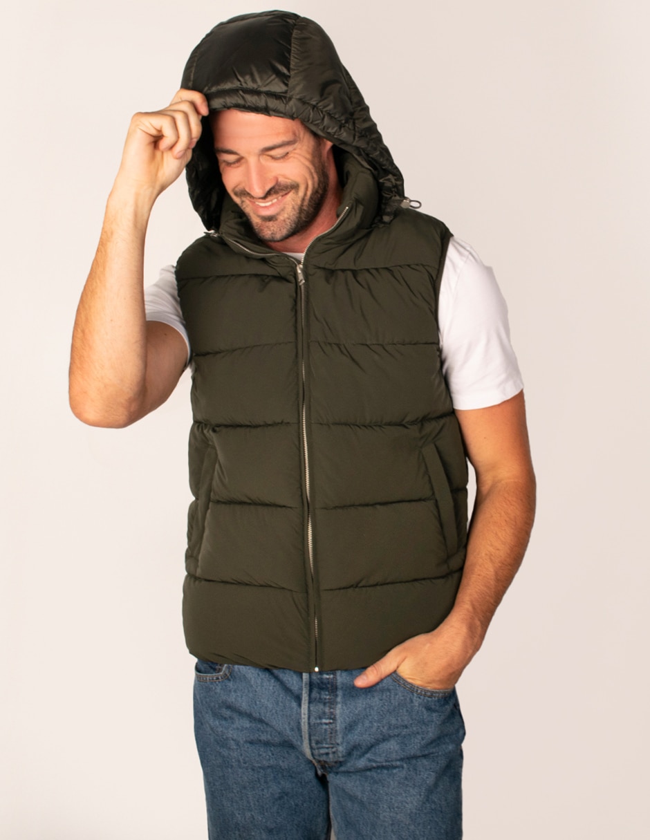 Chaleco capucha desmontable para hombre 2