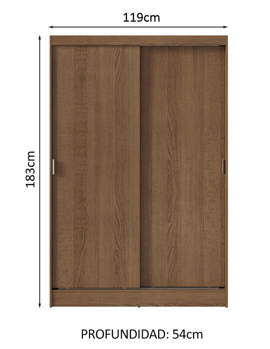 Ropero armable de MDF 11445Z de MDP 13