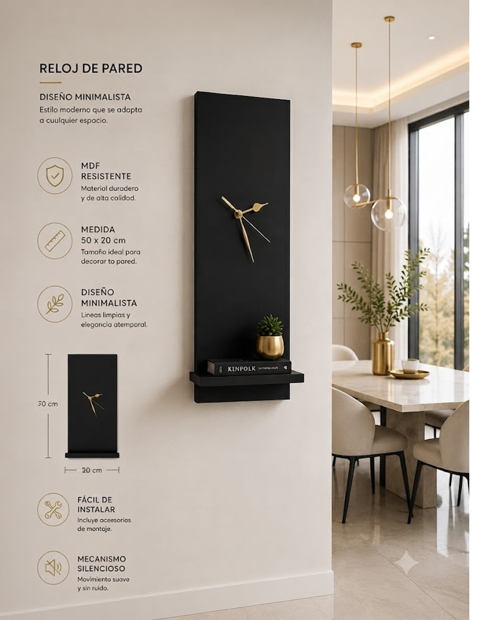 Reloj decorativo de mdf 2
